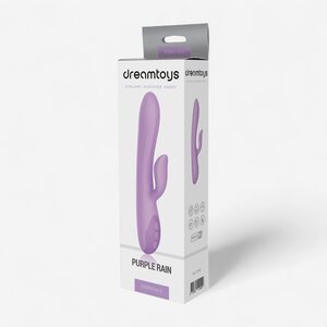 Dream Toys Purple Rain Luxe – Flexible Duo Vibrator for Intense Dual Pleasure