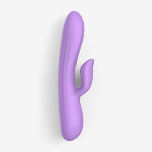 Dream Toys Purple Rain Luxe – Flexible Duo Vibrator for Intense Dual Pleasure