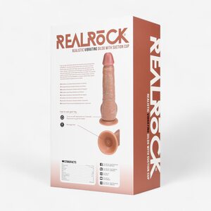 Real Rock King Vibe – Realistic Vibrating Dildo 9” with Suction Cup