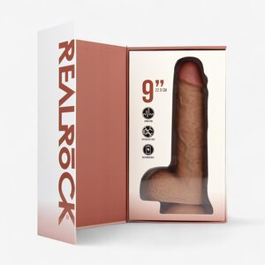 Real Rock King Vibe – Realistic Vibrating Dildo 9” with Suction Cup