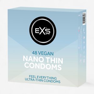 EXS Condoms Nano Thin Vegan Condoms 48 pcs – UltraFeel Edition