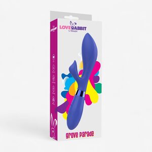 Toy Joy Love Rabbit Grove Parade – Sinine Jänesevibraator G-punkti & Kliitori Stimuleerimiseks, 10 Režiimi