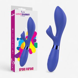 Toy Joy Love Rabbit Grove Parade – Sinine Jänesevibraator G-punkti & Kliitori Stimuleerimiseks, 10 Režiimi