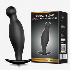 Silicone Butt Plug 11.7 cm – Curved T-Base