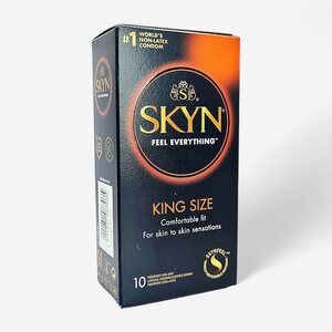 Skyn King Size Non-Latex Condoms 10 Pack – Large & Ultra Soft