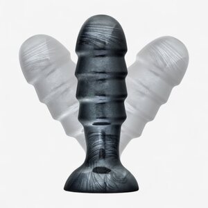 Blush Novelties Jet Bruiser – XL Butt Plug Ø 5.7 cm with Suction Cup (Carbon Black)