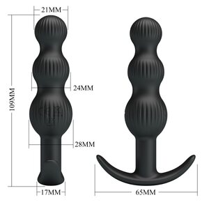 Sidney PowerBeads – Vibrating Silicone Anal Plug