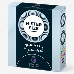 MISTER SIZE 69 mm XXXL Condoms – Ultra Thin & Perfect Fit (3 pcs)