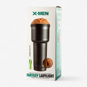 X-MEN Fantasy Ladylight – Vibrating Male Masturbator with Realistic Vagina Sleeve