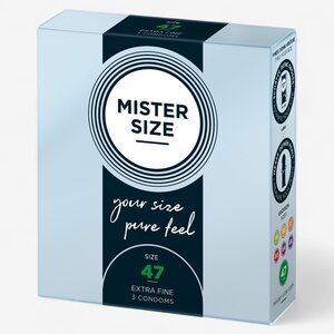 MISTER SIZE Condom 47 mm – Ultra Thin Perfect Fit, 3 pcs