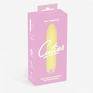 Cuties Mini Vibrator Sunny Yellow – Rechargeable & Waterproof 13.2 cm