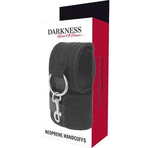 Darkness neoprene wrist cuffs – soft & adjustable with quick clip