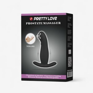 Prostate Vibrator Tickling – Rechargeable 11 Function Silicone Massager