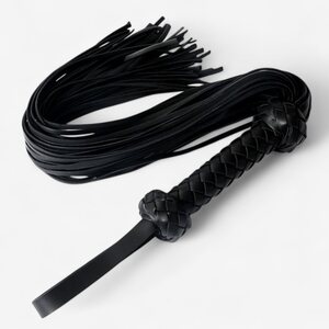 LateToBed BRAIDED FLOGGER – Woven BDSM Whip 64.5 cm