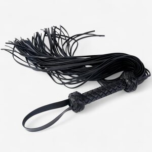 LateToBed BRAIDED FLOGGER – Woven BDSM Whip 64.5 cm
