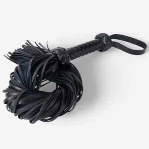 LateToBed BRAIDED FLOGGER – Woven BDSM Whip 64.5 cm