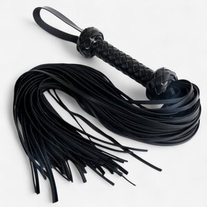 LateToBed BRAIDED FLOGGER – Woven BDSM Whip 64.5 cm
