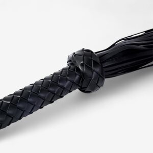 LateToBed BRAIDED FLOGGER – Woven BDSM Whip 64.5 cm