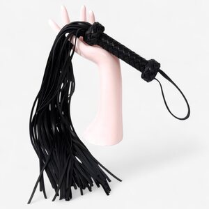 LateToBed BRAIDED FLOGGER – Woven BDSM Whip 64.5 cm