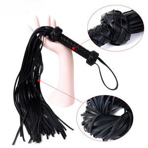 LateToBed BRAIDED FLOGGER – Woven BDSM Whip 64.5 cm