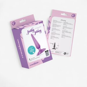 Crushious Jolly Plug – Aloittelijan Anaalitappi Imukupilla (Pinkki/Lila)
