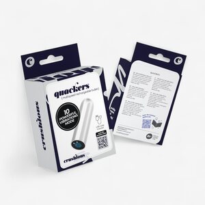 Crushious Quackers – USB Ladattava Tehobullet Vibraattori (10 Värinätilaa, Vedenkestävä)