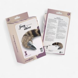 Crushious Foxy Silver – Metallinen Anaalitappi Kettuhännällä