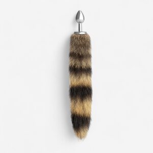 Crushious Foxy Silver – Metallinen Anaalitappi Kettuhännällä
