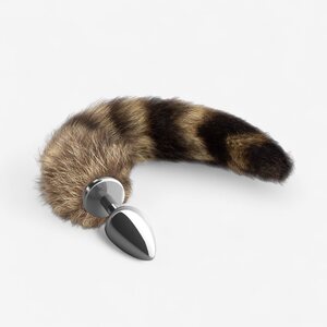Crushious Foxy Silver – Metallinen Anaalitappi Kettuhännällä