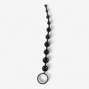 Crushious 10-Bead Anal Chain – Soft & Flexible with Safety Ring