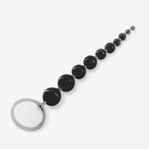 Crushious 10-Bead Anal Chain – Soft & Flexible with Safety Ring