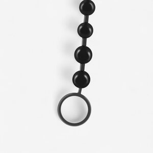 Crushious 10-Bead Anal Chain – Soft & Flexible with Safety Ring