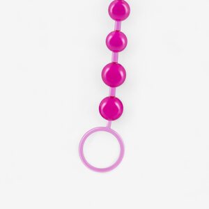 Crushious 10-Bead Anal Chain – Soft & Flexible with Safety Ring