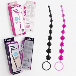 Crushious 10-Bead Anal Chain – Soft & Flexible with Safety Ring