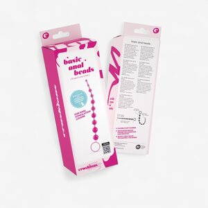 Crushious 10-Bead Anal Chain – Soft & Flexible with Safety Ring