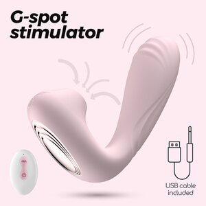 Crushious Pookie+ Remote Controlled Duo Stimulator – Clitoral Suction & G-Spot Vibrator