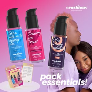 Crushious Essentials Lube Set – Waterbased, Strawberry & Anal (3 x 50 ml)
