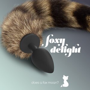Crushious Foxy Delight Tail Anal Plug – Silicone, Faux-Fur 30 cm (Beginner, Ø 2.7 cm / 6 cm)