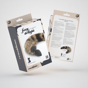 Crushious Foxy Delight Tail Anal Plug – Silicone, Faux-Fur 30 cm (Beginner, Ø 2.7 cm / 6 cm)
