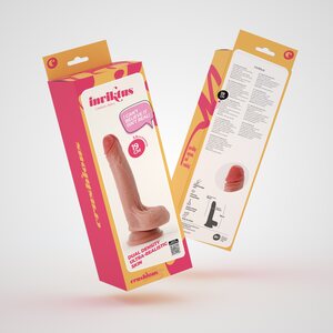 Crushious Inviktus Liquid Silicone Dildo 19 cm – Ultra-Realistic with Suction Cup