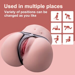 Roberta Duo Torso – Vibrating Masturbator, Vagina and Anus (2.6 kg)