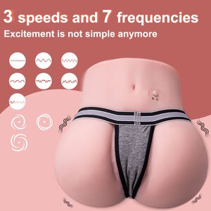 Roberta Duo Torso – Vibrating Masturbator, Vagina and Anus (2.6 kg)