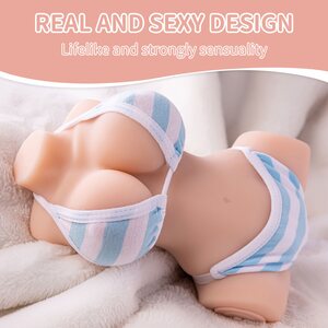 DuoVibe Vibrating Torso Masturbator – vagina & anus, 1.2 kg