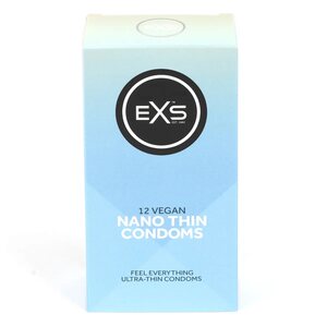 EXS Condoms Ultraohuet Vegaanit Kondomit 12 kpl - Nano