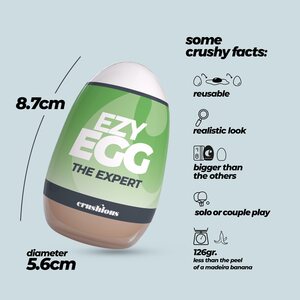 Crushious Ezy Egg Expert – Masturbaattorimuna
