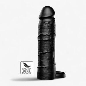 Hidden Desire Penis Sleeve Liquid Silicone with Ring 18 cm