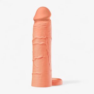 Hidden Desire Penis Sleeve Liquid Silicone with Ring 18 cm