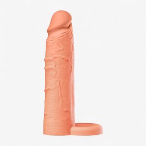 Hidden Desire Penis Sleeve Liquid Silicone with Ring 18 cm