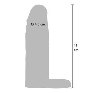 Hidden Desire Liquid Silicone Penis Extension Sleeve – with Ring 15 cm
