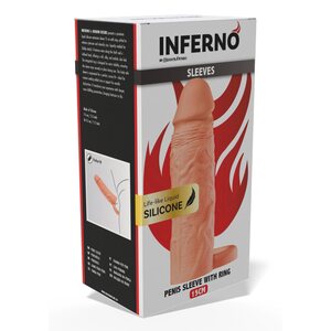 Hidden Desire Liquid Silicone Penis Extension Sleeve – with Ring 15 cm